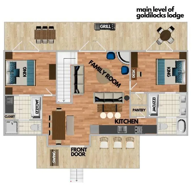 Chalet 1 Min To The Parkway Spacious W 3 And Extra Bedroom! *