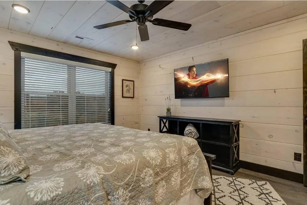 Blue Moon Ridge: Brand New Cabin! 5 Bedrooms, Pool/hot Tub, Theatre Holiday home