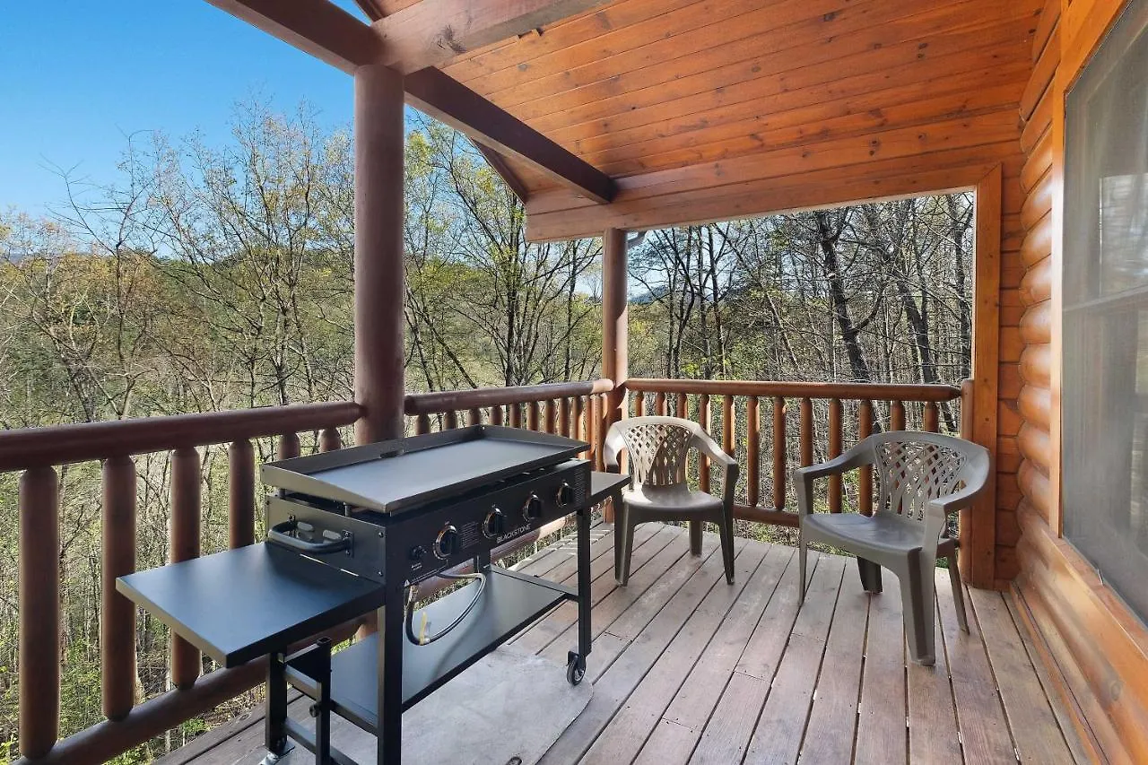 בית נופש Private Smoky Mtn Log With 2 Decks And Hot Tub! פיג'ן פורג'