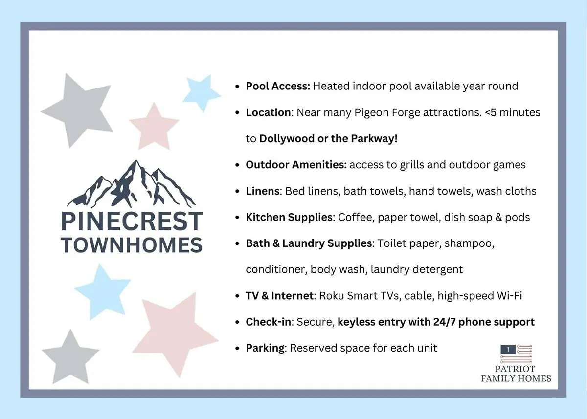 Holiday home Pinecrest Townhomes-1king 2bunk Unit *