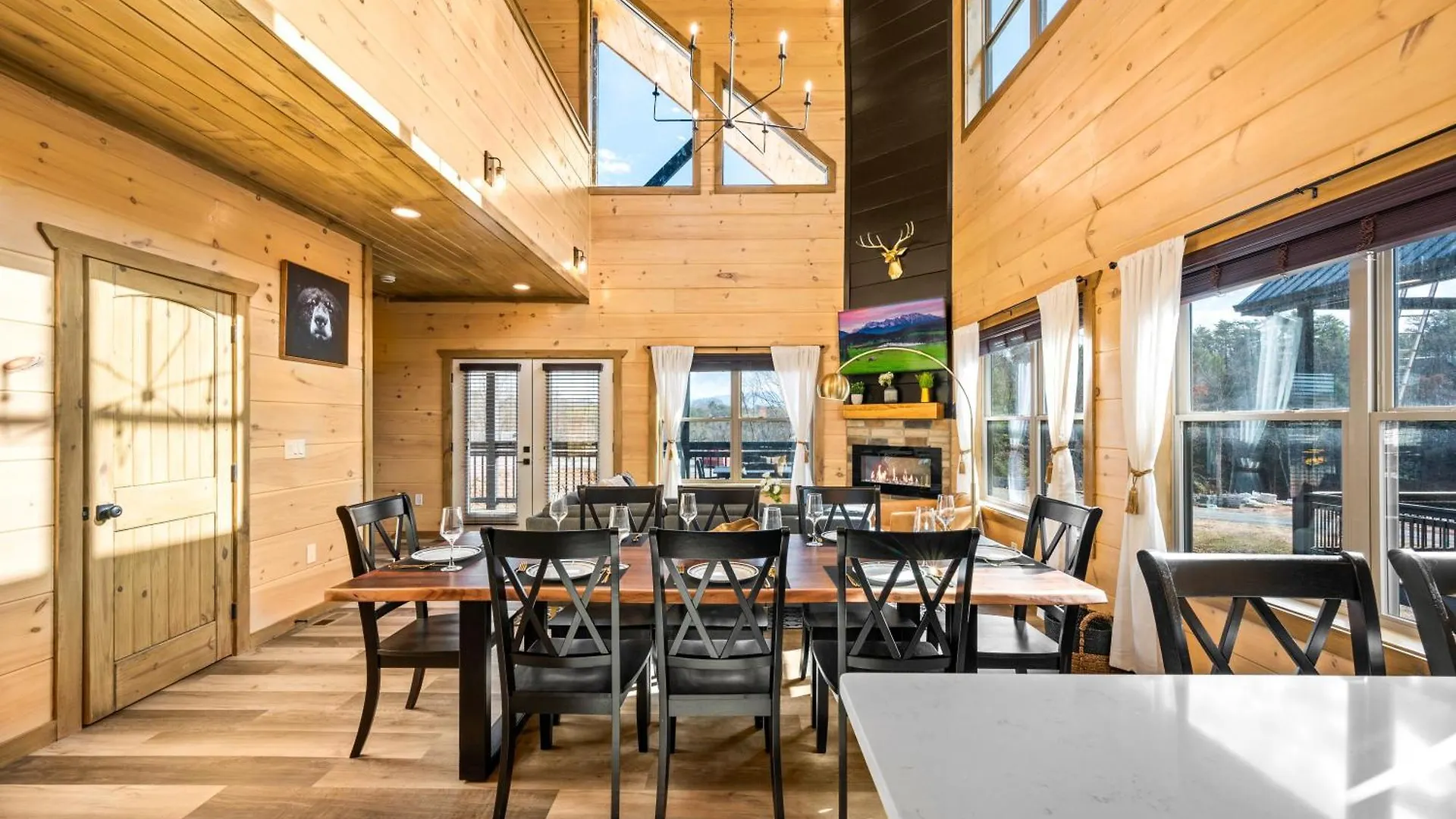 Smokiesboutiquecabins Would To Host At Our New Cabin! 3 King Suites, Indoor Pool, Game Room, Lounge With 75