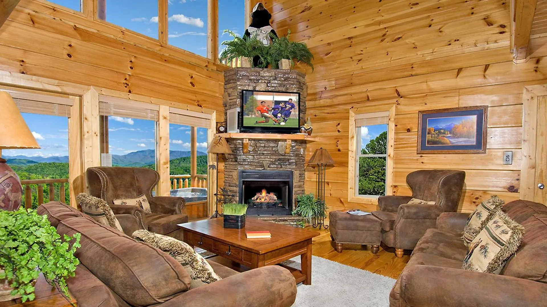 Villa Bashful Bear: 6bdrm 6bath, Specials, Free Tickets, Elevator, Amazing View, Hot Tub, Gameroom Pigeon Forge