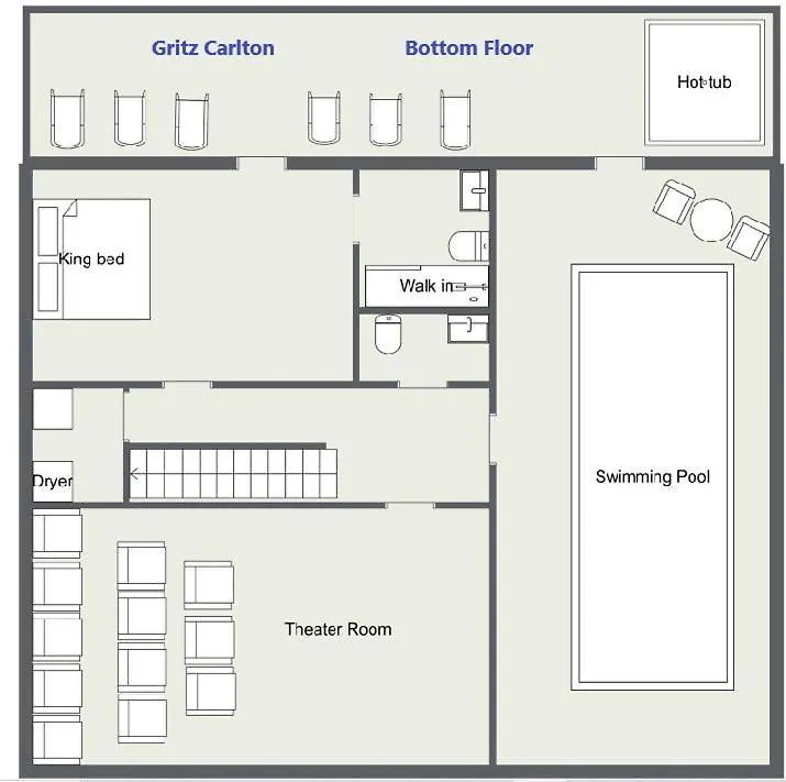 Gritz Carlton Lodge, 2 Large Cabins, 2 Pools, 2 Theater Rooms, 2 Game Rooms, Free Tickets Holiday home *