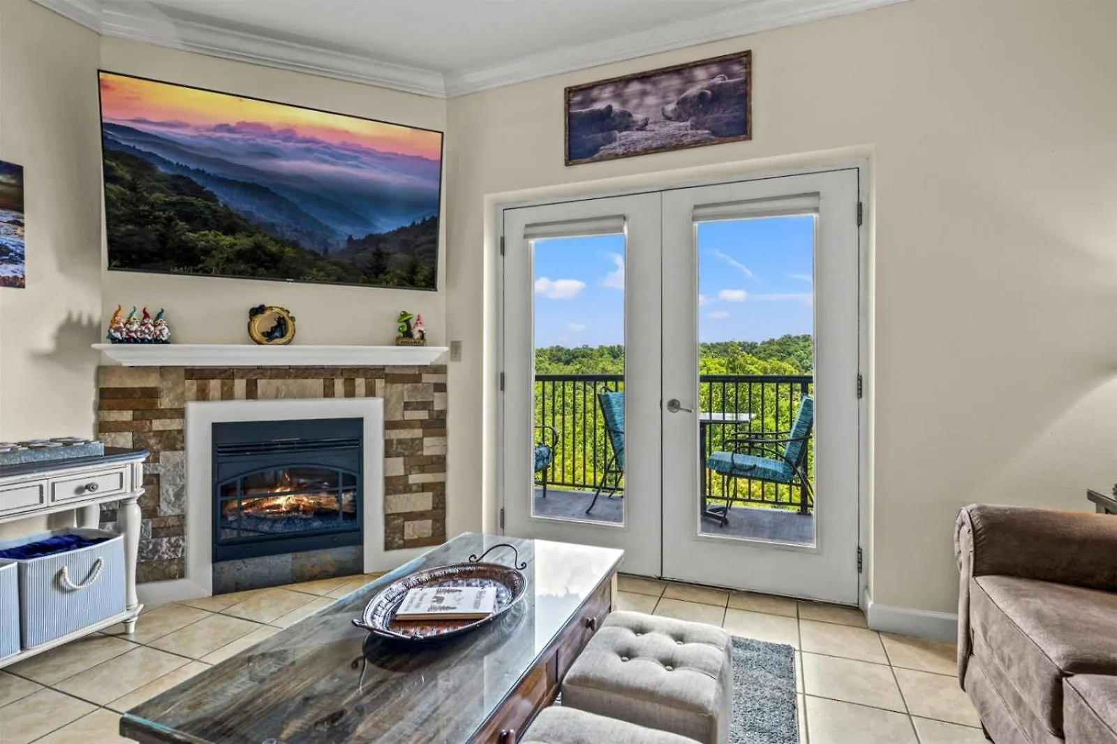 Smoky Mountain View Condo- Indoor Outdoor Pool, Walking Path, Playground, Basketball *