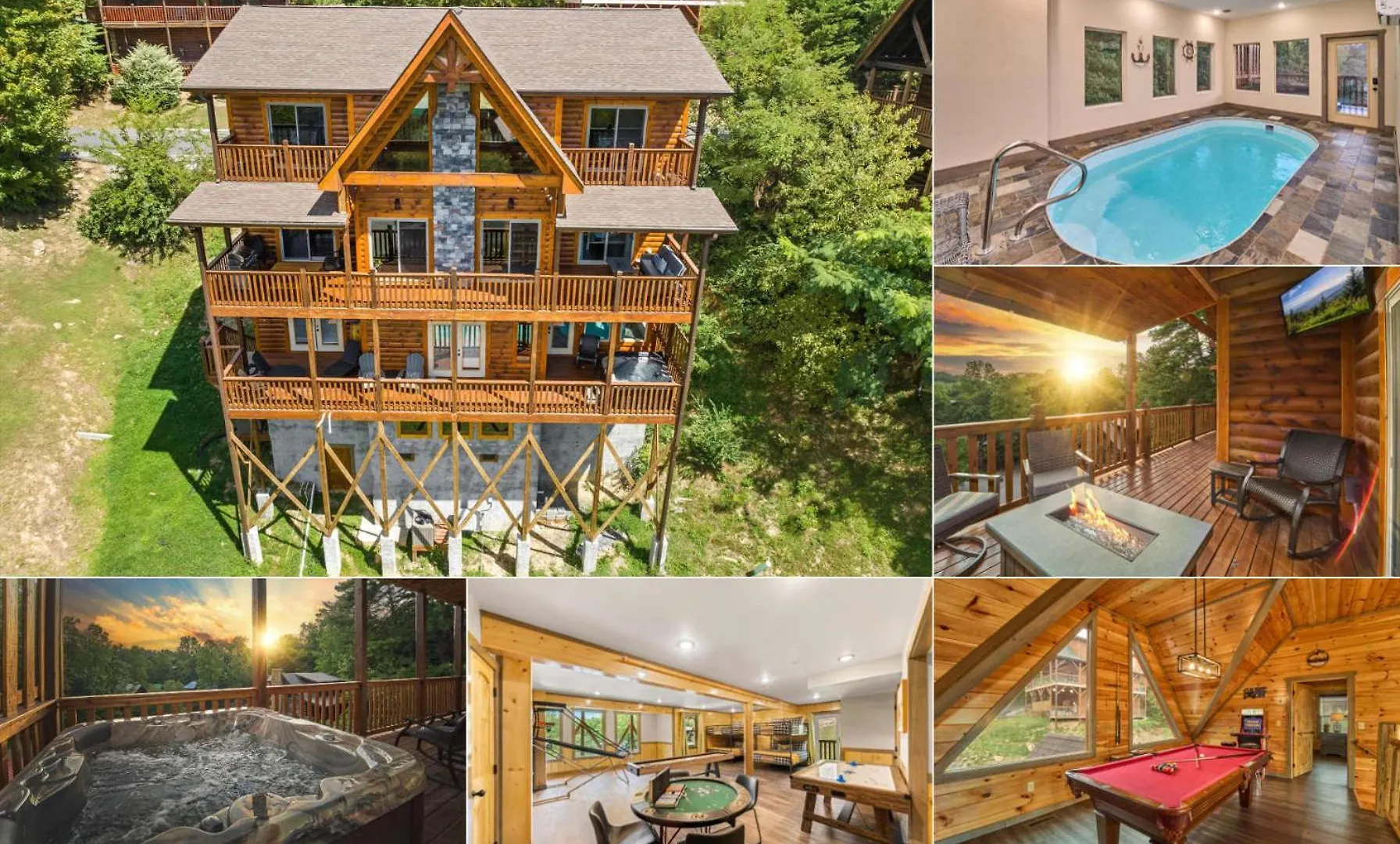 In & Out Pool, Near Dollywood, Game Room, Luxury