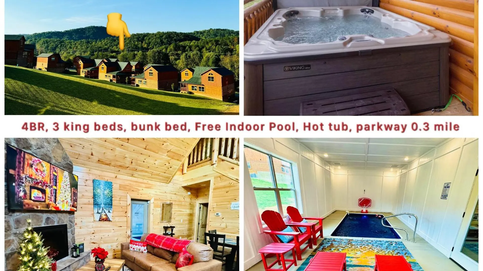 New! Indoor Pool/ps 5/hot Tub/parkway Villa *