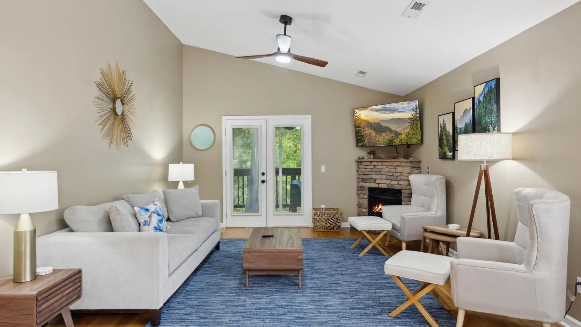 Charming 2 Bed Oasis With River Access Hot Tub And Outdoor Fun Sleeps 6 Comfortably *