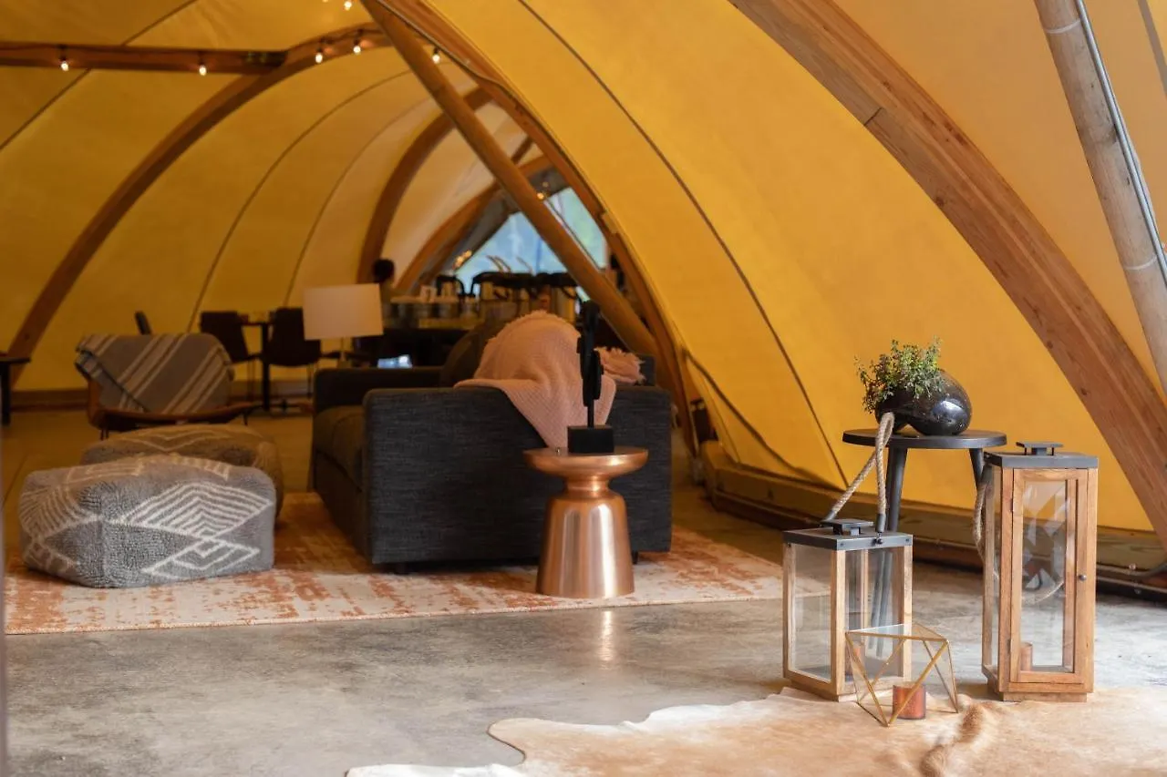 Luxury tent Under Canvas Great Smoky Mountains Pigeon Forge
