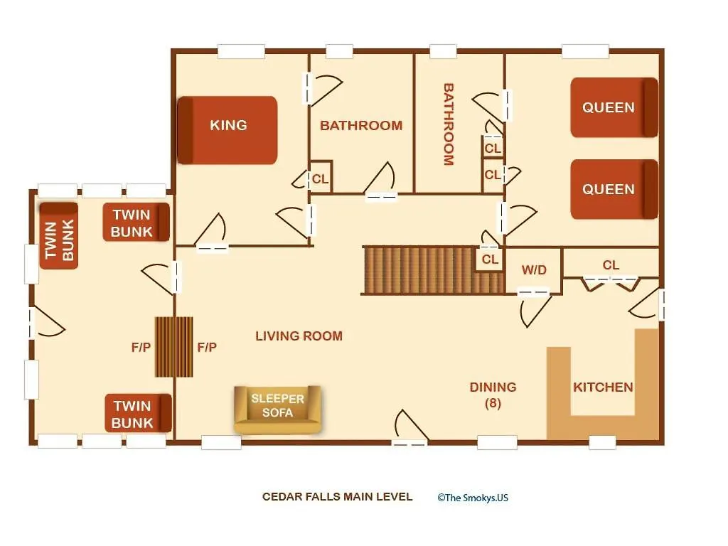 Chalet Cedar Falls #8