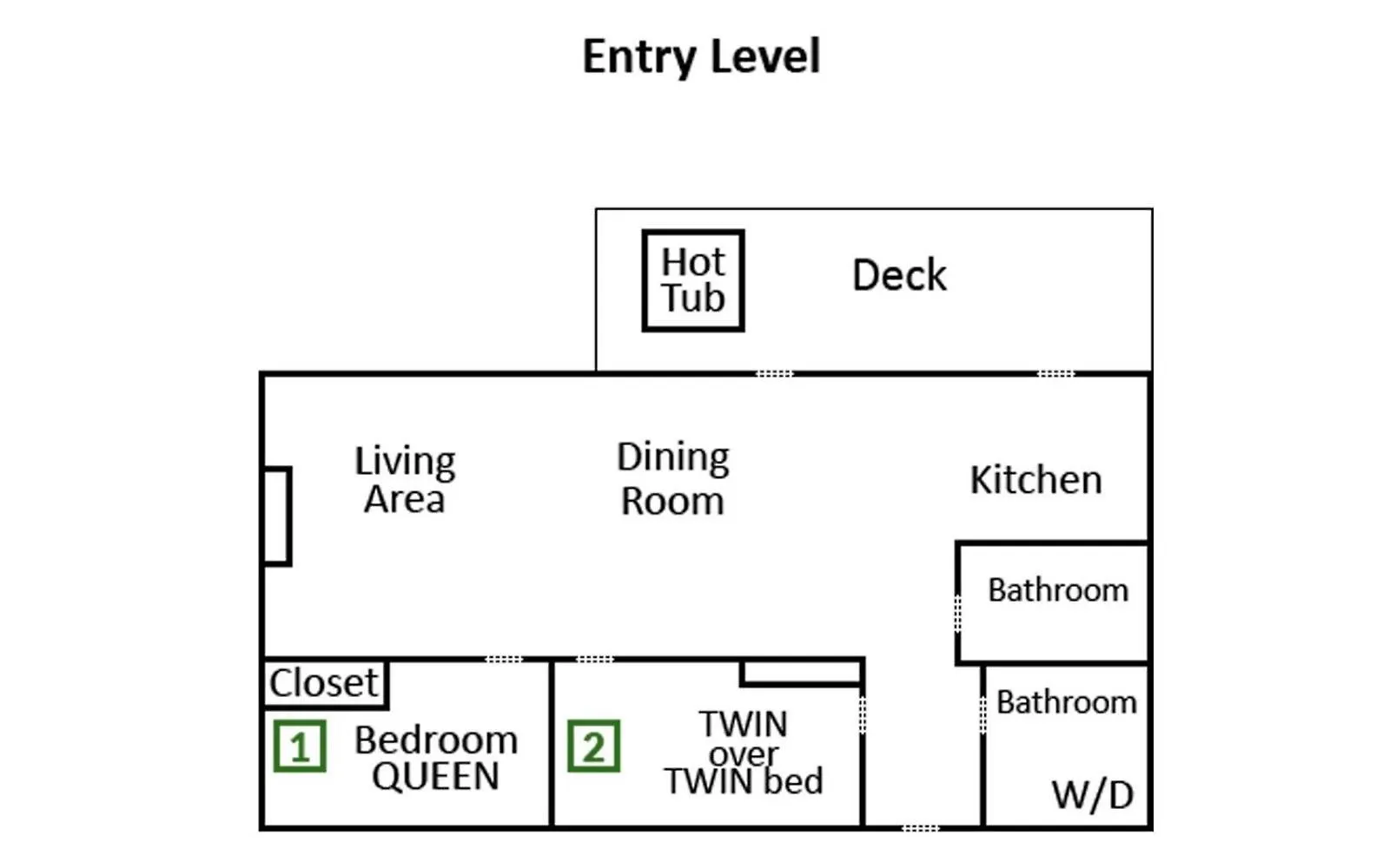 Wooded Bliss Hot Tub Single Level With No Steps Rocking Chairs And Wooded Views