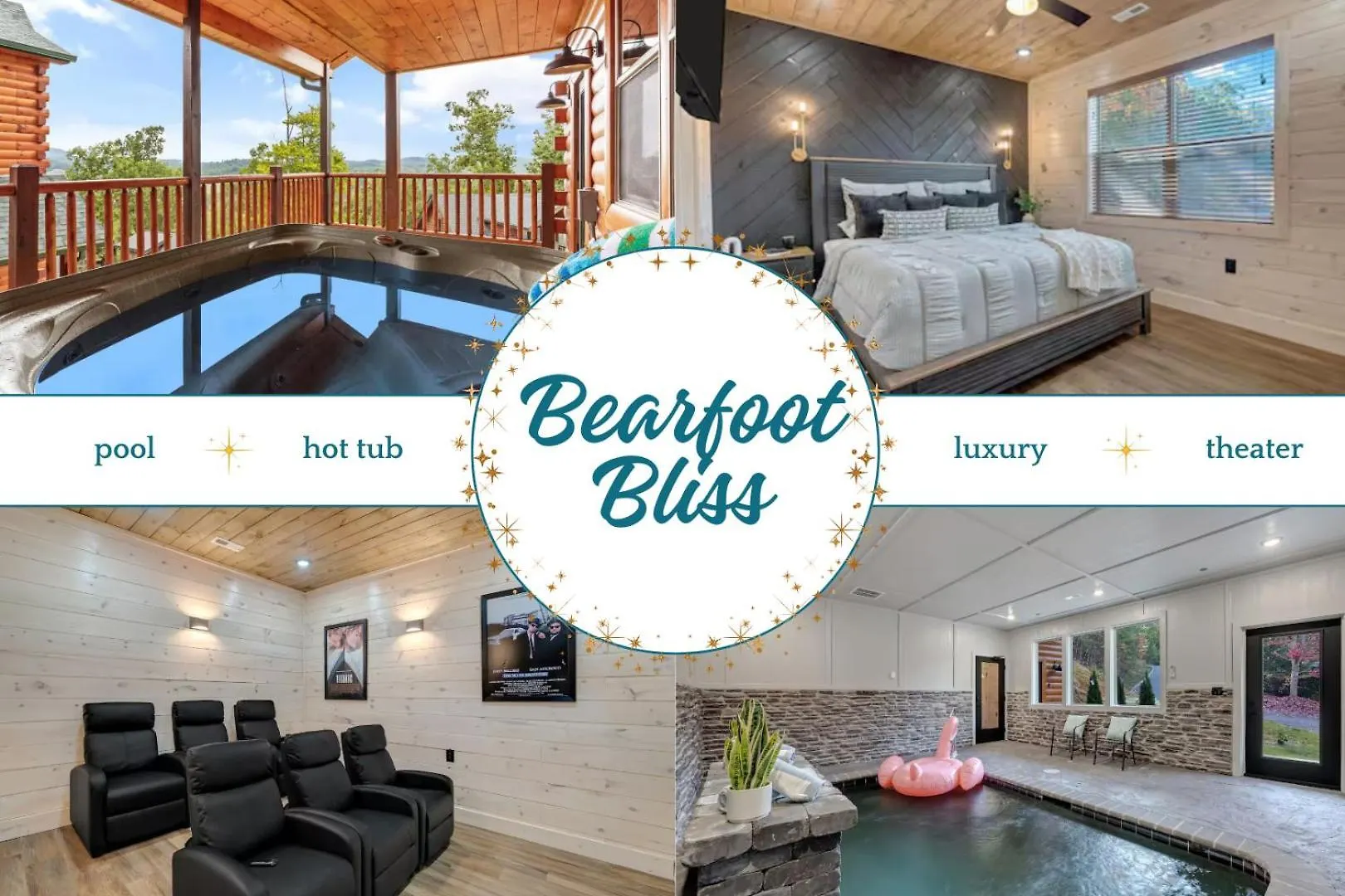 New Luxury With Indoor Pool, Hot Tub, & Theater Pigeon Forge