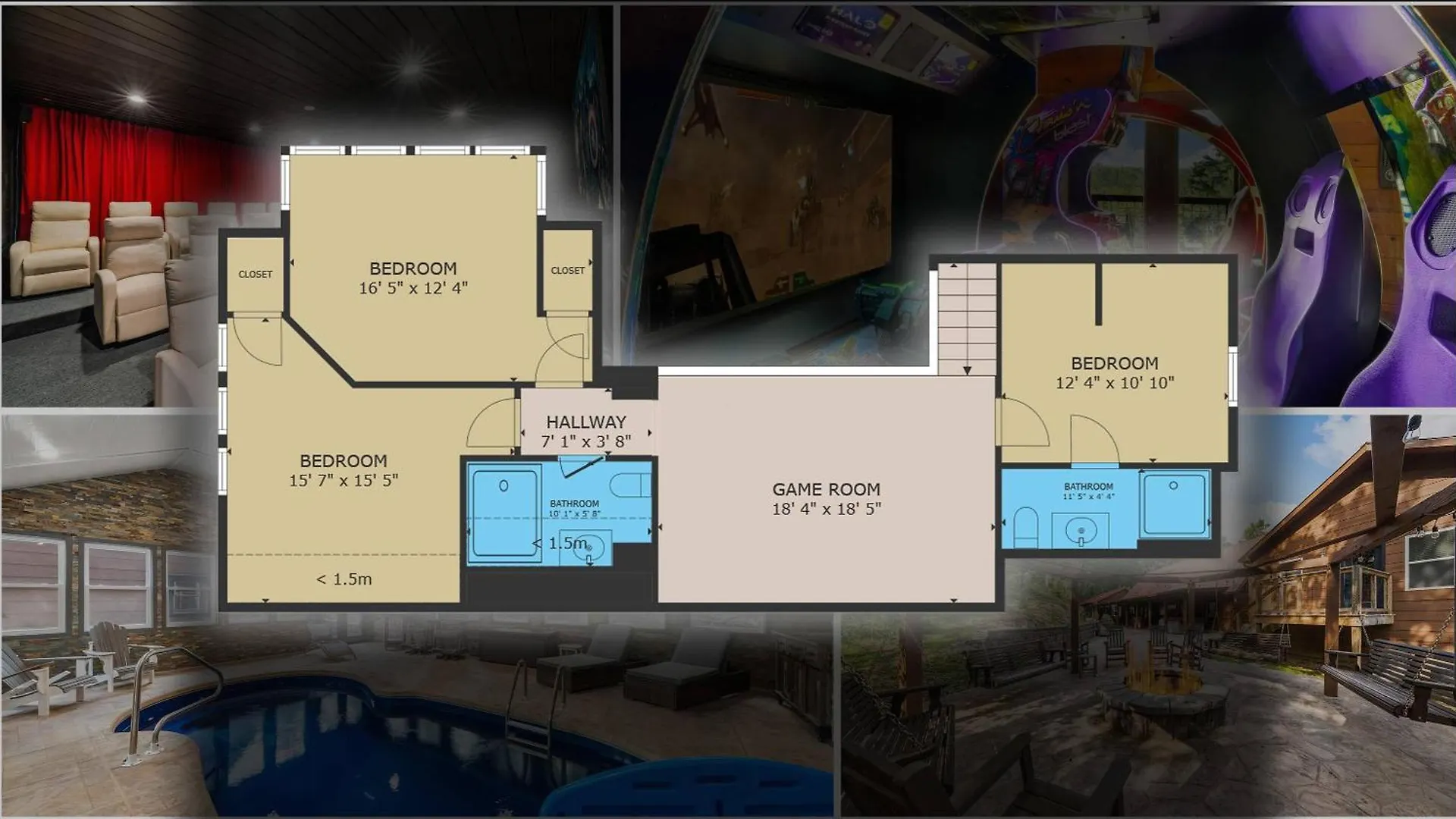 Nyaraló Its Got It Yall - Pool, Theater, Arcade, Fire Place, Firepit, Hot Tub *