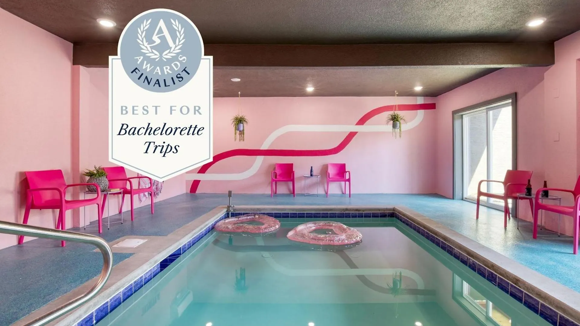 Pink Pines Avantstay Luxury Aesthetic Dream Indoor Pool Hot Tub