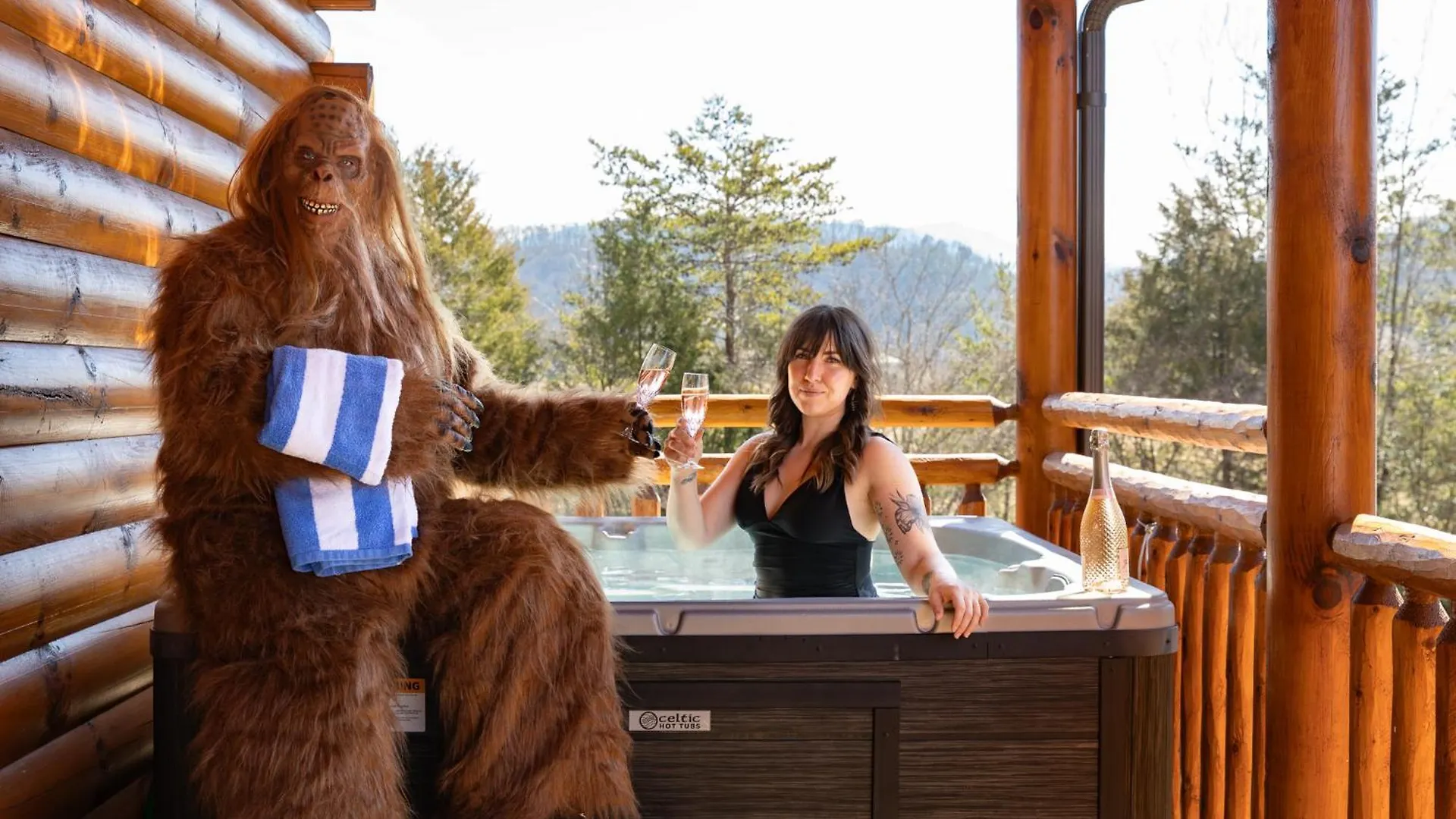 Tatil Evi Sasquatch Splash Premier Private Pool With Hot Tub, Mtn Views, Arcade Games, Excellent Location Pigeon Forge