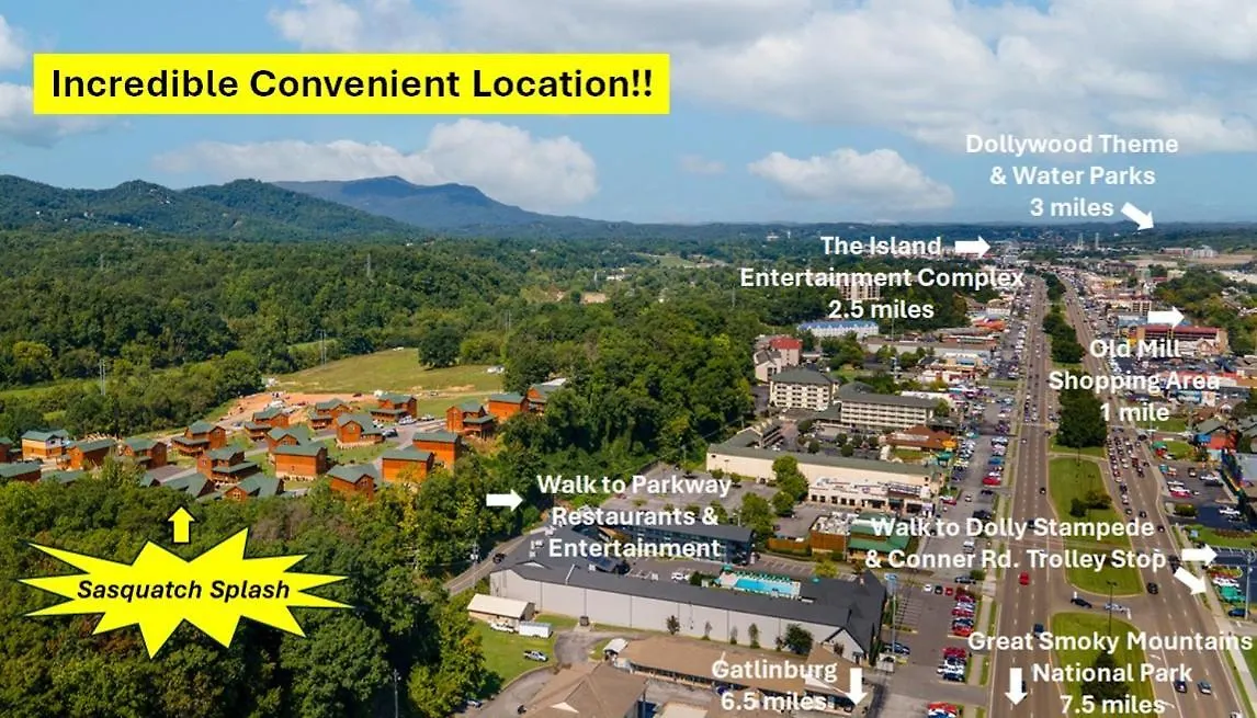Sasquatch Splash Premier Private Pool With Hot Tub, Mtn Views, Arcade Games, Excellent Location *